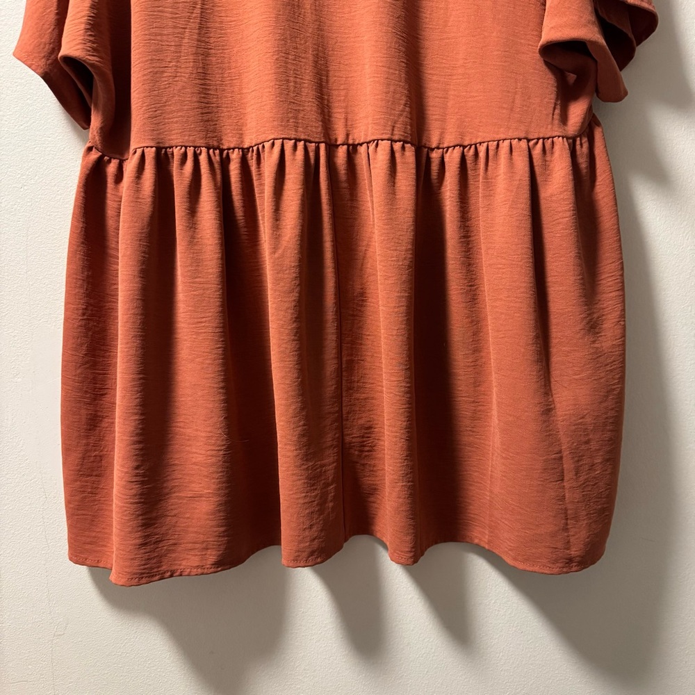 Rust orange button down - Picture 8 of 8